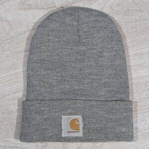 Carhartt Knit Cuffed Beanie Gray Branded New Relic Tech A18 HGY